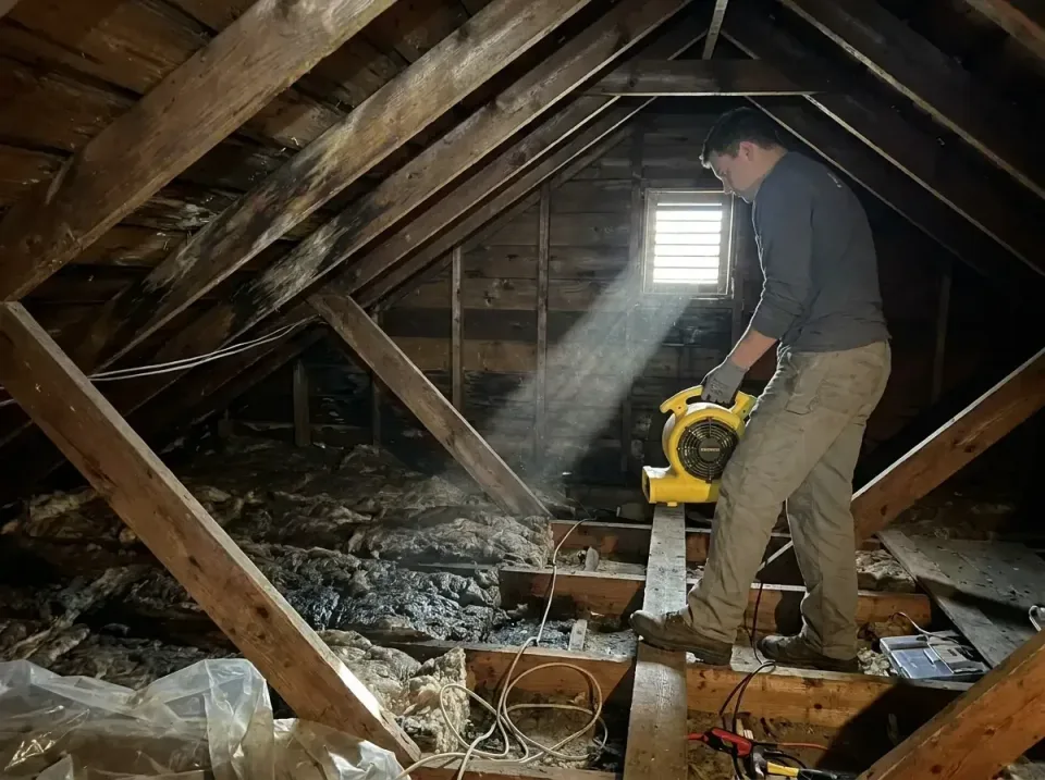 attic-water-damage-drying-proc-007 — frequently asked questions, Emergency Water Extraction & 24/7 Flood Response in Woodrid…
